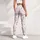 Soft Pink Rose and Ribbon Florals for Garden Days and Everyday Style for Women Leggings - 6