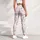 Soft Pink Rose and Ribbon Florals for Garden Days and Everyday Style for Women Leggings - 4