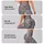 Dusty Rose And Slate Blue Paisley Motifs For Pilates And Everyday Wear Leggings - 2