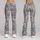 Dusty Rose And Slate Blue Paisley Motifs For Pilates And Everyday Wear Leggings - 9
