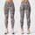 Dusty Rose And Slate Blue Paisley Motifs For Pilates And Everyday Wear Leggings - 1