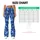Blue Camo Motif for Yoga, Pilates, Gym Training and Everyday Activewear Leggings - 7