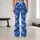 Blue Camo Motif for Yoga, Pilates, Gym Training and Everyday Activewear Leggings - 10