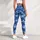 Blue Camo Motif for Yoga, Pilates, Gym Training and Everyday Activewear Leggings - 6