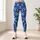 Blue Camo Motif for Yoga, Pilates, Gym Training and Everyday Activewear Leggings - 4