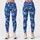 Blue Camo Motif for Yoga, Pilates, Gym Training and Everyday Activewear Leggings - 3