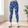 Blue Camo Motif for Yoga, Pilates, Gym Training and Everyday Activewear Leggings - 6