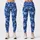 Blue Camo Motif for Yoga, Pilates, Gym Training and Everyday Activewear Leggings - 1
