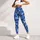 Blue Camo Motif for Yoga, Pilates, Gym Training and Everyday Activewear Leggings - 5