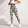 Teal Peach Herringbone Chevron for Yoga Pilates and Everyday Activewear Leggings - 5