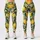 Golden Lemons and Green Leaves for Fresh Summer Yoga and Outdoor Training Leggings - 3