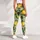 Golden Lemons and Green Leaves for Fresh Summer Yoga and Outdoor Training Leggings - 5