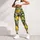 Golden Lemons and Green Leaves for Fresh Summer Yoga and Outdoor Training Leggings - 6