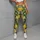 Golden Lemons and Green Leaves for Fresh Summer Yoga and Outdoor Training Leggings - 4