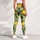 Golden Lemons and Green Leaves for Fresh Summer Yoga and Outdoor Training Leggings - 5