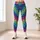 Vibrant Rainbow Leopard Spots For Yoga, Pilates And Everyday Casual Wear For Women Leggings - 4