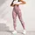Soft Blush and Ivory Heart Motifs for Yoga, Pilates and Everyday Activewear Style Leggings - 6