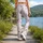 Red Hearts and Stars for Playful Yoga Sessions, Running, and Everyday Fitness Style Leggings - 12