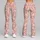 Blush Pink Ivory Floral Motif for Yoga, Pilates and Everyday Wellness Leggings - 9