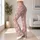 Blush Pink Ivory Floral Motif for Yoga, Pilates and Everyday Wellness Leggings - 11