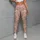 Blush Pink Ivory Floral Motif for Yoga, Pilates and Everyday Wellness Leggings - 5