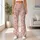 Blush Pink Ivory Floral Motif for Yoga, Pilates and Everyday Wellness Leggings - 10