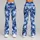 Blue White Camouflage Style For Yoga Pilates And Everyday Activewear Leggings - 9