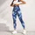 Blue White Camouflage Style For Yoga Pilates And Everyday Activewear Leggings - 5