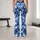 Blue White Camouflage Style For Yoga Pilates And Everyday Activewear Leggings - 10