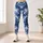 Blue White Camouflage Style For Yoga Pilates And Everyday Activewear Leggings - 4