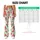 Watermelon Wedges and Green Sparkles for Sunny Summer Yoga and Weekend Fitness Days Leggings - 7