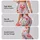 Playful Red And Silver Doodle Hearts For Everyday Romance And Cheerful Activewear Style Leggings - 2