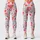 Playful Red And Silver Doodle Hearts For Everyday Romance And Cheerful Activewear Style Leggings - 3
