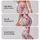 Playful Red And Silver Doodle Hearts For Everyday Romance And Cheerful Activewear Style Leggings - 2