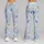 Sky Blue Daisy Blooms for Sunny Yoga Sessions, Spring Walks and Everyday Wellness Leggings - 9