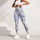 Sky Blue Daisy Blooms for Sunny Yoga Sessions, Spring Walks and Everyday Wellness Leggings - 5