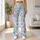 Sky Blue Daisy Blooms for Sunny Yoga Sessions, Spring Walks and Everyday Wellness Leggings - 11