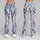 Icy Blue And Charcoal Spotted Colorwash For Everyday Fitness And Studio Sessions For Her Leggings - 9