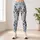 Icy Blue And Charcoal Spotted Colorwash For Everyday Fitness And Studio Sessions For Her Leggings - 4