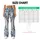 Icy Blue And Charcoal Spotted Colorwash For Everyday Fitness And Studio Sessions For Her Leggings - 7