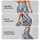 Icy Blue And Charcoal Spotted Colorwash For Everyday Fitness And Studio Sessions For Her Leggings - 2
