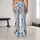 Icy Blue And Charcoal Spotted Colorwash For Everyday Fitness And Studio Sessions For Her Leggings - 10