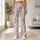 Pastel Rabbit and Rose Garden Motifs for Whimsical Springtime Casual Wear Leggings - 11