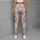 Pastel Rabbit and Rose Garden Motifs for Whimsical Springtime Casual Wear Leggings - 6