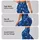 Blue Starry Sky Stripes for Everyday Training, Running, and Active Women on the Move Leggings - 2