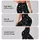 Charcoal Silver Stars for Weekend Fitness and Everyday Casual Style Leggings - 8