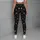 Charcoal Silver Stars for Weekend Fitness and Everyday Casual Style Leggings - 6