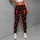 Coral Red Bows and Dots for Chic Everyday Style and Playful Activewear Looks Leggings - 5