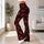 Coral Red Bows and Dots for Chic Everyday Style and Playful Activewear Looks Leggings - 12