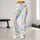 Pastel Colorful Paw Prints for Yoga, Pilates, and Everyday Activewear Leggings - 11